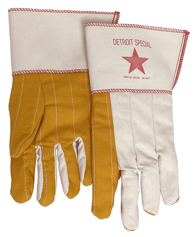 DETROIT SPECIAL DOUBLE PALM GOLD CANVAS - Canvas Gloves